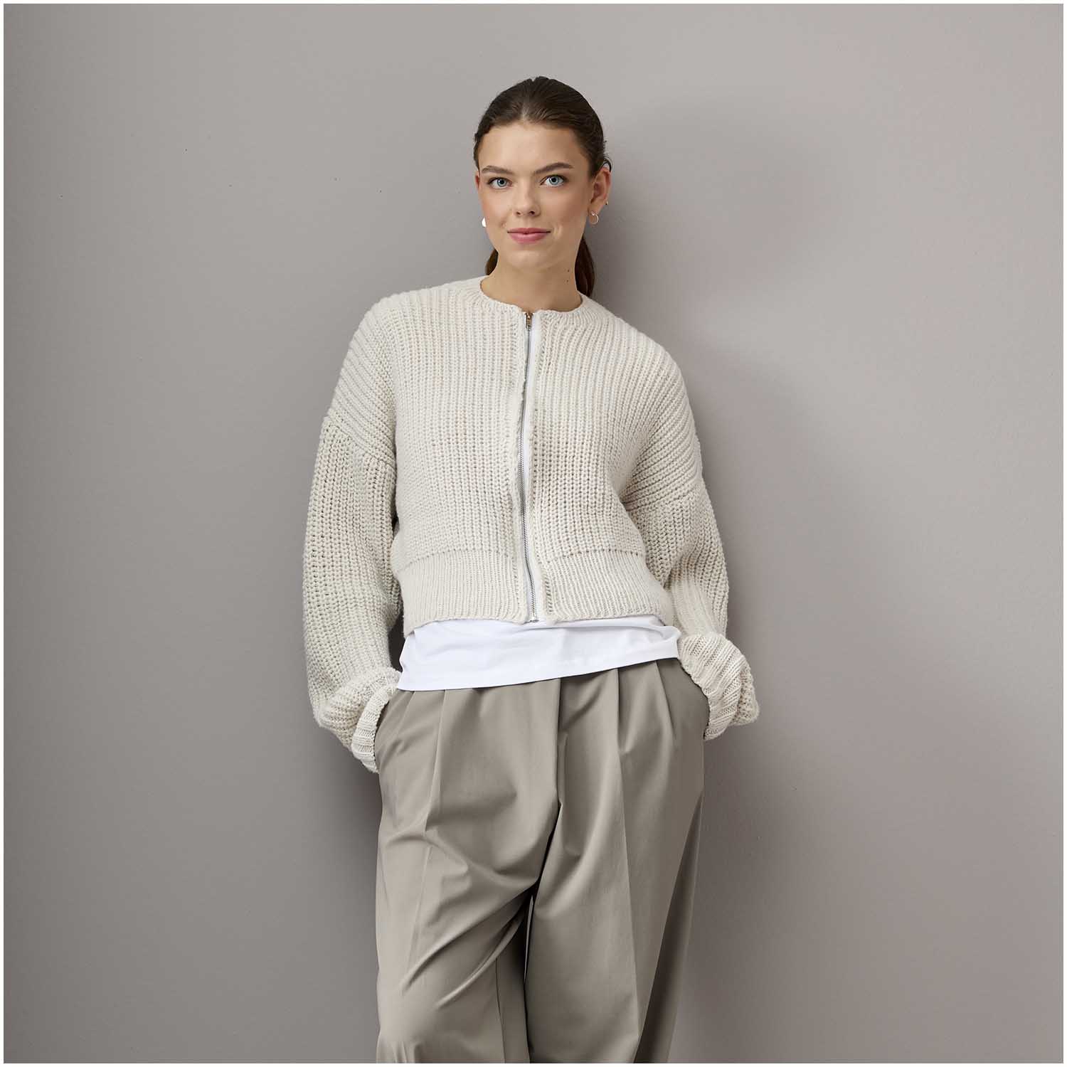 001  cream Vegan Cashmere aran