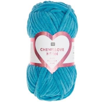 008 blauw Chenillove NEON